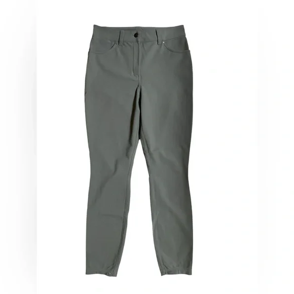 lululemon | size 28 City Sleek Slim-Fit 5 Pocket High-Rise Pant in Grey Sage - Picture 6 of 12